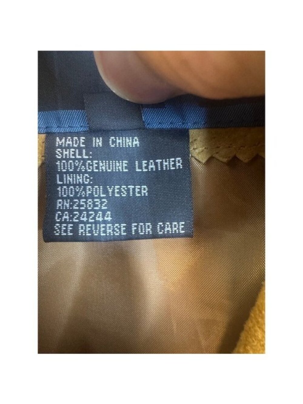 Cripple Creek Tan Leather Western Blazer Rhinestone Floral Embroidery Small - Picture 6 of 12